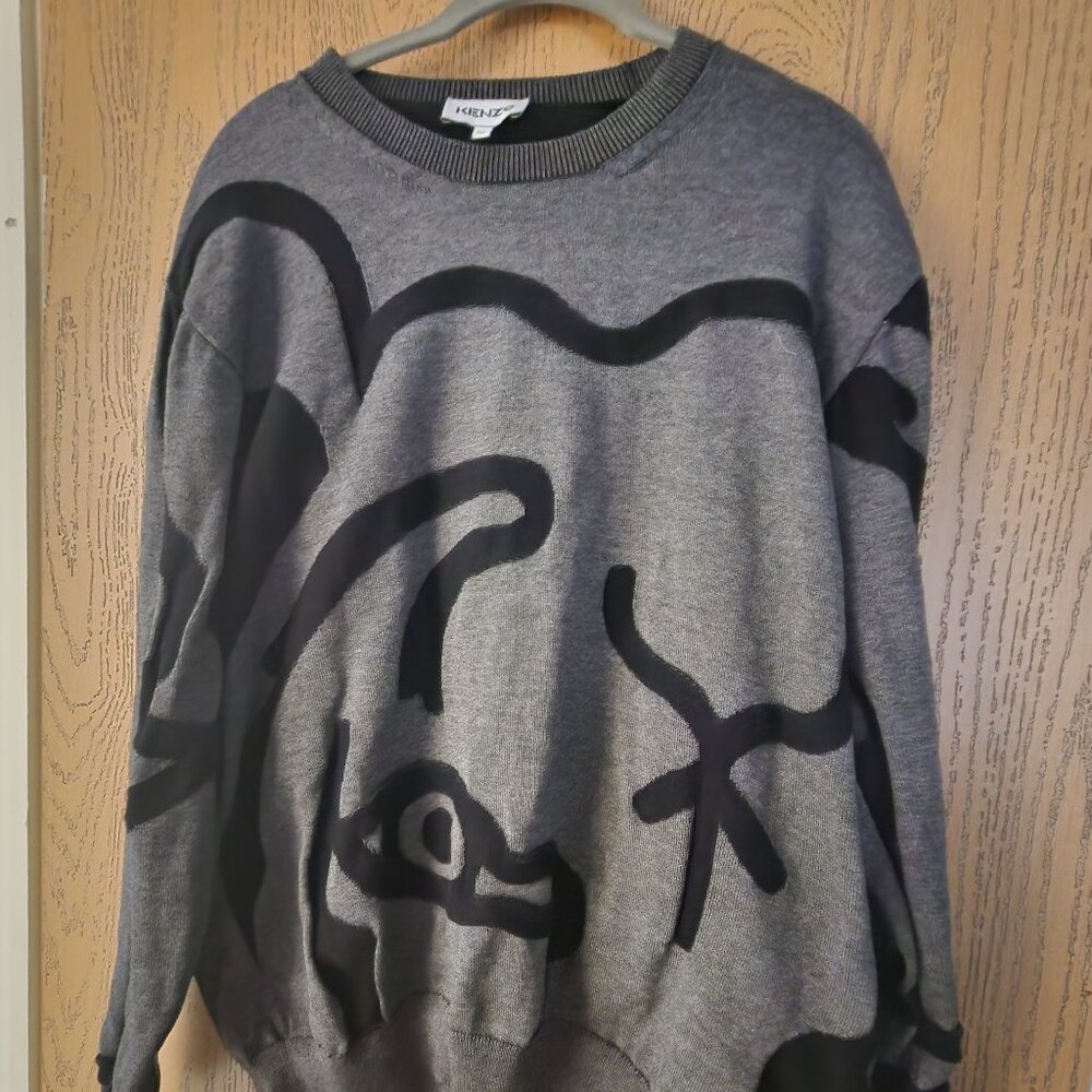 Kenzo abstract tiger-print sweater